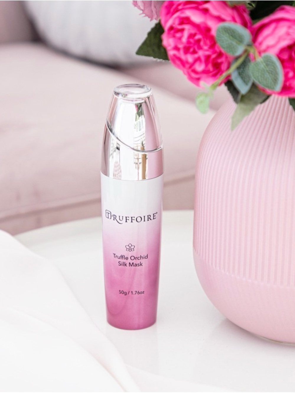 MSRP$2700 |  Truffoire Truffle Orchid Silk Mask NIB - PRICE IS FIRM.